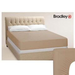 Bradley kummiga voodilina, 90 x 200 cm, beež, 2tk цена и информация | Простыни | kaup24.ee