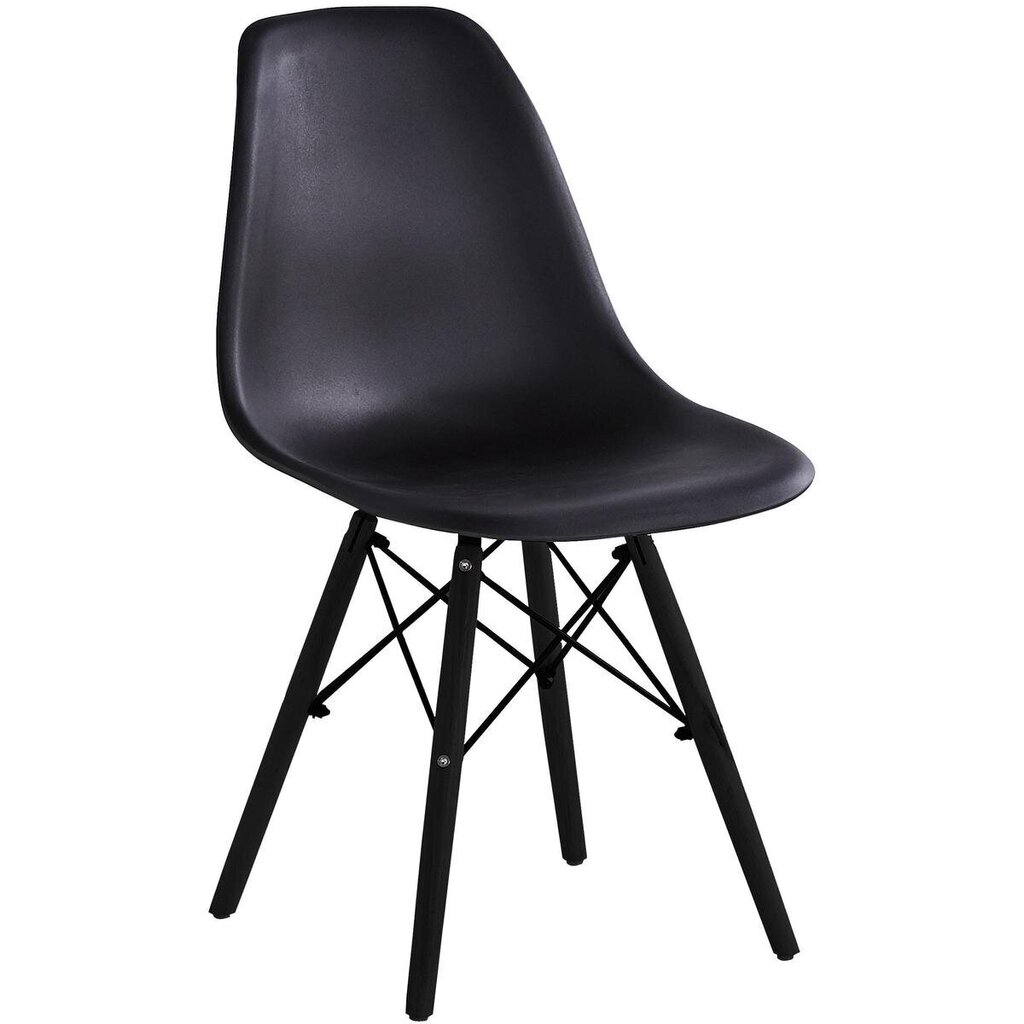 2-tooli komplekt Saska Garden Matera, must hind ja info | Söögilaua toolid, köögitoolid | kaup24.ee