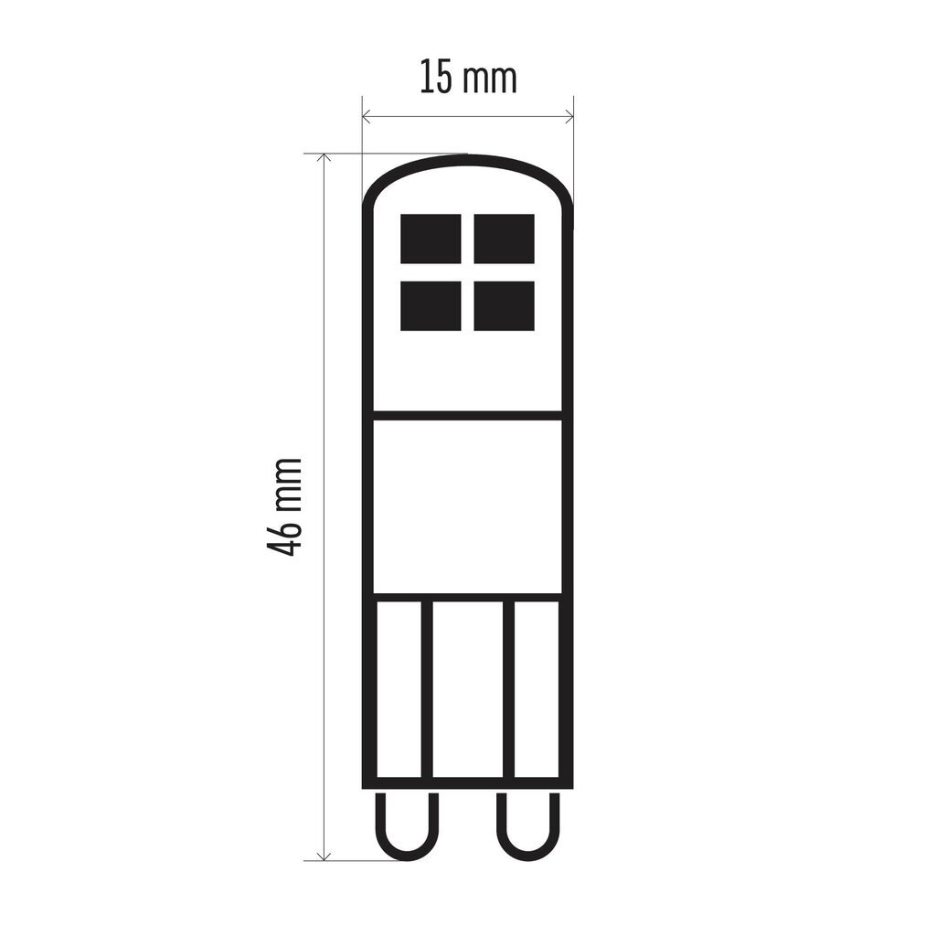 LED pirn EMOS CLS JC 1.9W G9 210lm WW цена и информация | Lambipirnid, lambid | kaup24.ee