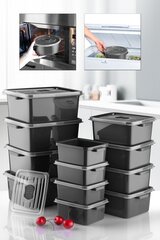 Storage toidu säilituskonteinerite komplekt, 12 tk hind ja info | Toidu säilitusnõud | kaup24.ee