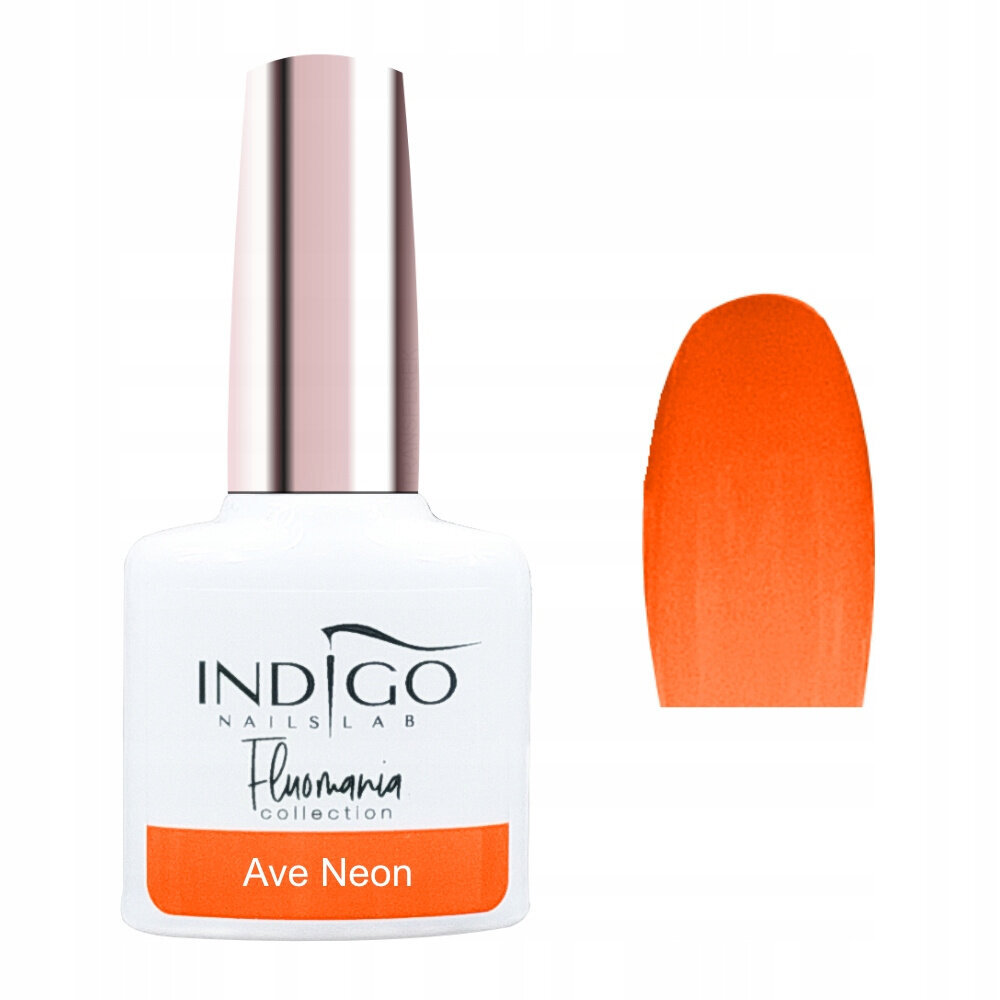 Hübriidlakk Indigo Colour Ave Neon, 7ml цена и информация | Küünelakid, küünetugevdajad | kaup24.ee