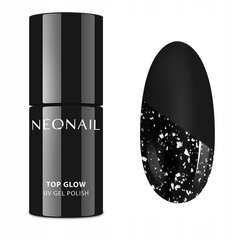 Hübriidlakk Neonail Hybrid Top Glow Silver Flakes, 7,2ml цена и информация | Лаки для ногтей, укрепители для ногтей | kaup24.ee