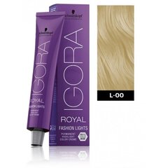 Püsivärv Igora Royal Fashion Light Schwarzkopf L-00, 60 ml hind ja info | Juuksevärvid | kaup24.ee