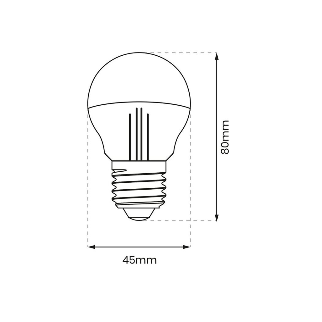 LED-pirn, 4w g45 e27 цена и информация | Lambipirnid, lambid | kaup24.ee