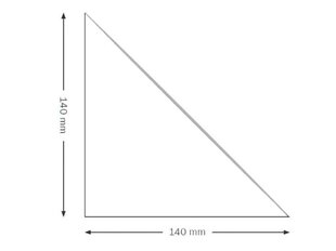 Liimitav kolmnurkne tasku dokumentidele Dolovija 140x140, 120 mic. hind ja info | Kirjatarbed | kaup24.ee