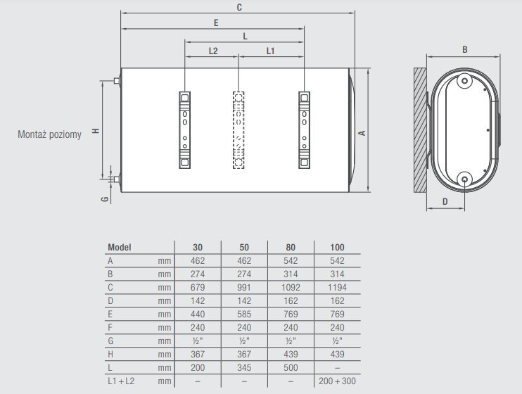 Elektriboiler Ferroli lame 100 l 1,8 kW, vertikaalne/horisontaalne TITANO TWIN 100 WI-FI, valge цена и информация | Boilerid | kaup24.ee