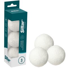 Натуральные смягчающие шарики Sillar Wool для сушилки - 3 шт. цена и информация | Моющие средства | kaup24.ee