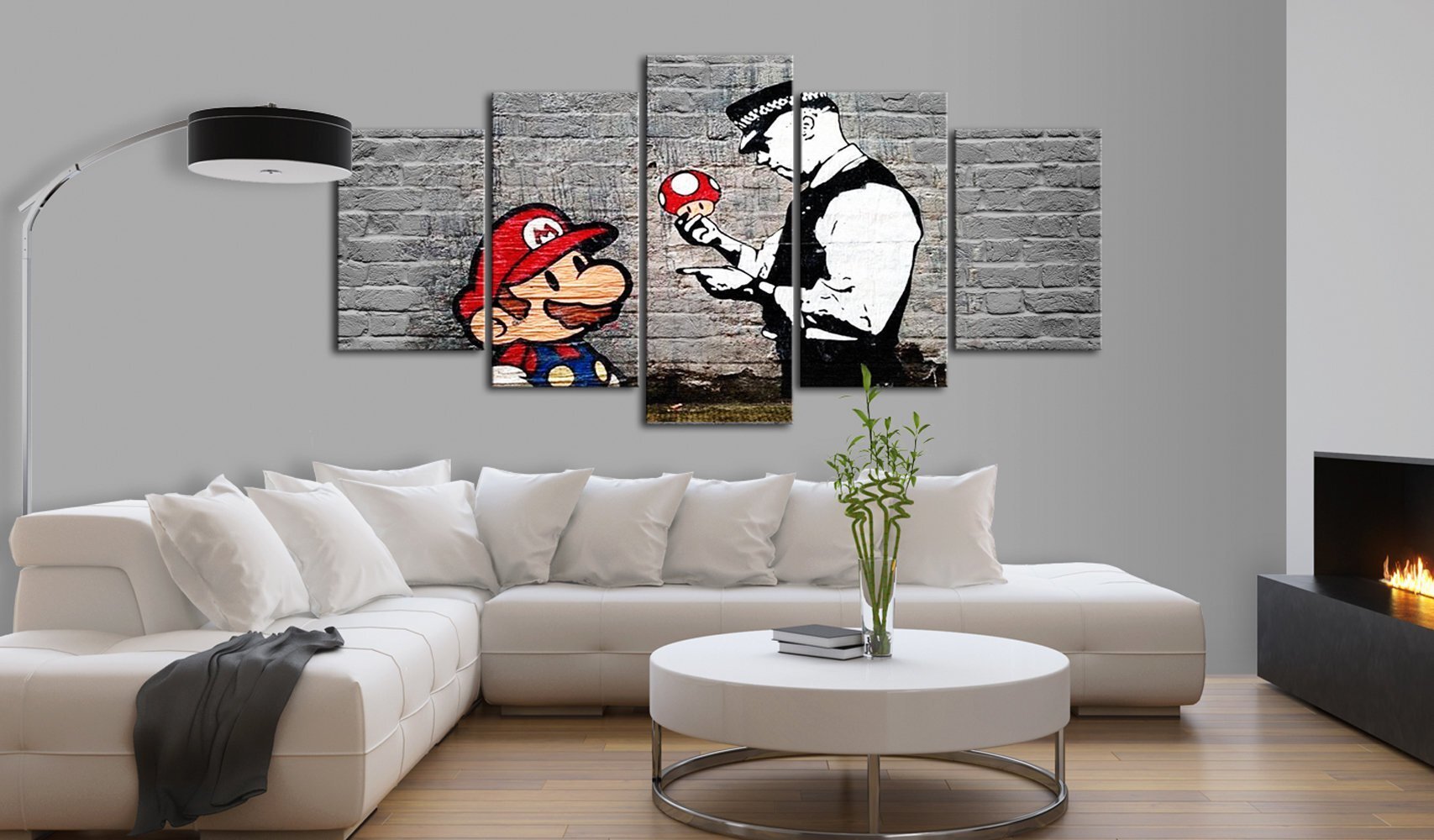 Maal - Super Mario Mushroom Cop (Banksy) цена и информация | Seinapildid | kaup24.ee