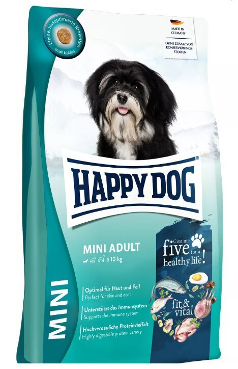 Happy Dog Fit&Vital Mini Adult väikest tõugu koertele kodulinnu- ja lambalihaga, 10 kg hind ja info | Kuivtoit koertele | kaup24.ee