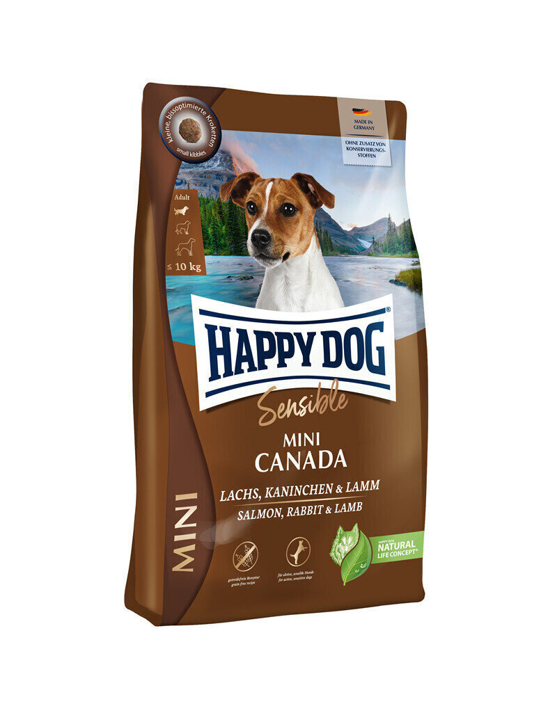 Happy Dog Sensible Mini Canada väikest tõugu koertele lõhe, küüliku- ja lambalihaga, 4 kg hind ja info | Kuivtoit koertele | kaup24.ee