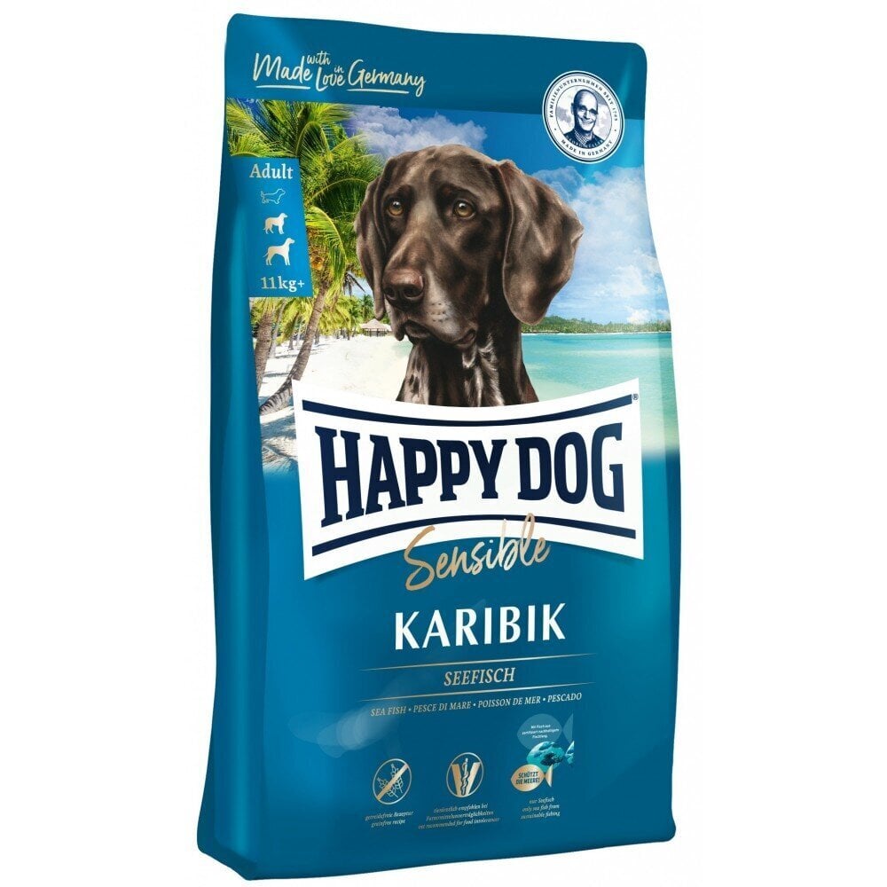 Happy Dog Sensible Karibik igat tõugu koertele kalaga, 11 kg hind ja info | Kuivtoit koertele | kaup24.ee