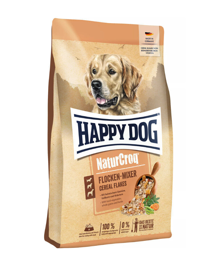 Happy Dog NaturCro Flocken mixer kõikidele koeratõugudele, 10 kg цена и информация | Kuivtoit koertele | kaup24.ee