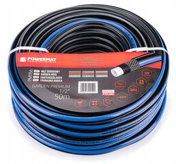 Kastmisvoolik otsikuga Powermat GARDEN PREMIUM 1/2" PM1156, 50 m, 25 baari hind ja info | Kastekannud, voolikud, niisutus | kaup24.ee