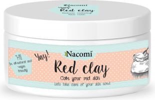 Глиняная маска осветляющая для лица Nacomi Red Clay, красная, 100 г цена и информация | Маски для лица, патчи для глаз | kaup24.ee