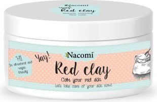 Näomask Nacomi, punane savi, 100 g hind ja info | Näomaskid, silmamaskid | kaup24.ee