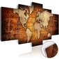 Akrüülprintimine - Acrylic prints – Bronze map I hind ja info | Seinapildid | kaup24.ee