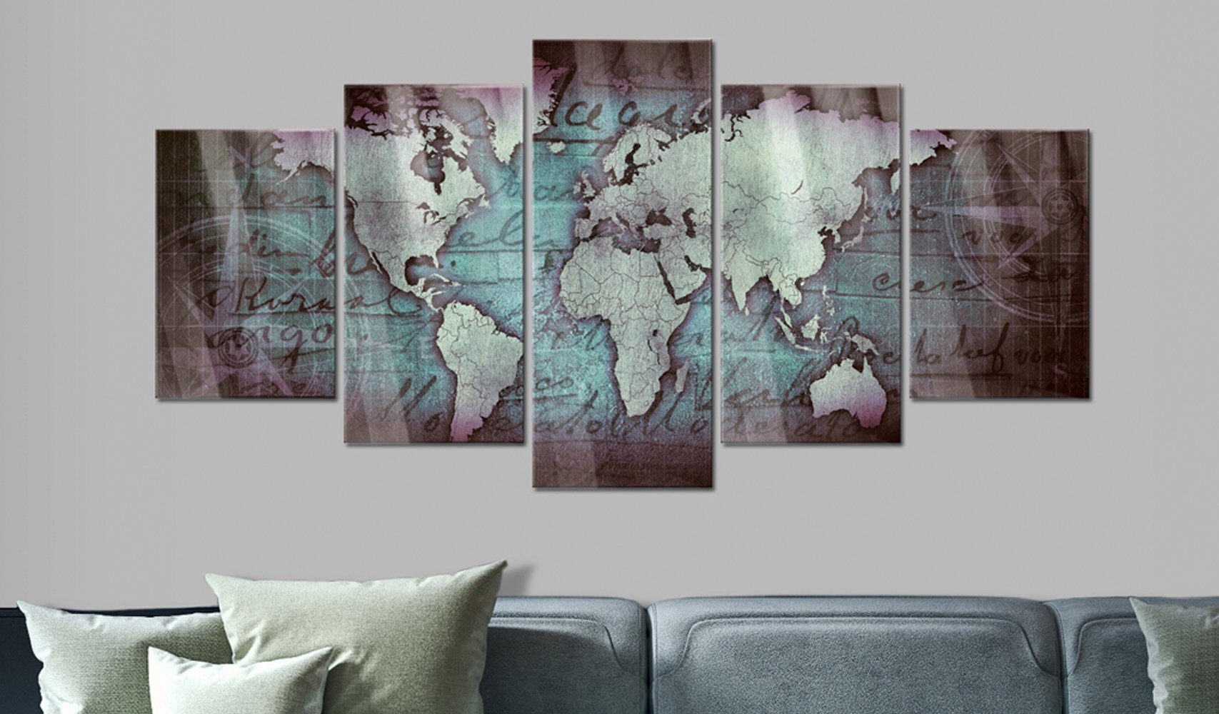 Akrüülprintimine - Acrylic prints – Bronze map II цена и информация | Seinapildid | kaup24.ee