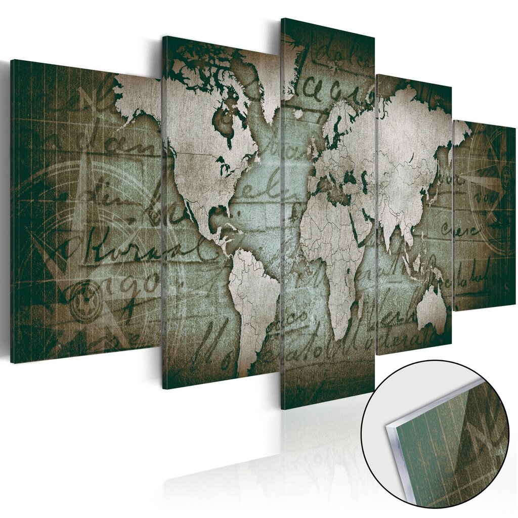 Akrüülprintimine - Acrylic prints – Bronze map III hind ja info | Seinapildid | kaup24.ee