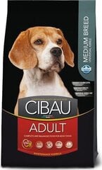 Farmina Cibau keskmist tõugu koertele koos kodulindudega, 12kg + 2kg hind ja info | Kuivtoit koertele | kaup24.ee
