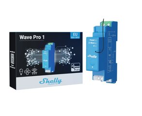 Смарт-реле Wi-Fi/Bluetooth/LAN Shelly Qubino Wave Pro 1 цена и информация | Системы безопасности, контроллеры | kaup24.ee