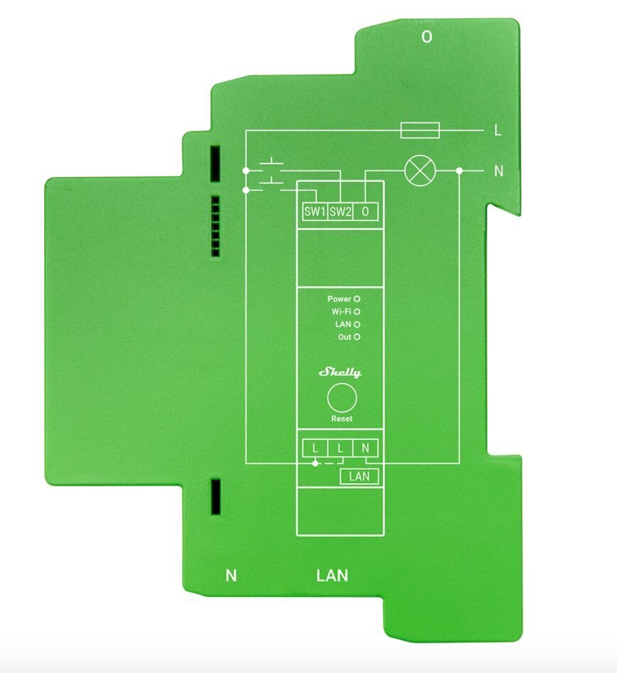 Smart Wi-Fi dimmer Shelly Pro Dimmer 1PM hind ja info | Lülitid ja pistikupesad | kaup24.ee