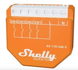 Digitaalsisendi kontroller Wifi Shelly Qubino Wave i4 цена и информация | Системы безопасности, контроллеры | kaup24.ee