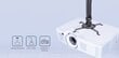 Stiprinājums projektoram Gembird Adjustable Ceiling Mount for Projector| Beamer hind ja info | Teleri seinakinnitused ja hoidjad | kaup24.ee