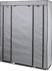 Szafa tekstylna garderoba 175x133x43cm ciemno-szara profil 13 mm цена и информация | Шкафы | kaup24.ee