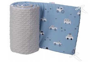 Мягкая защита кроватки Babymam, 180x30 cm, Gray/Blue цена и информация | Товары для безопасности детей дома | kaup24.ee