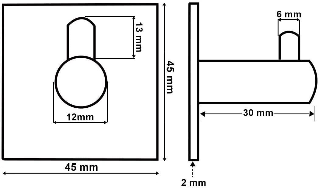 4-osaline riidenagi komplekt Kotos, must hind ja info | Nagid | kaup24.ee