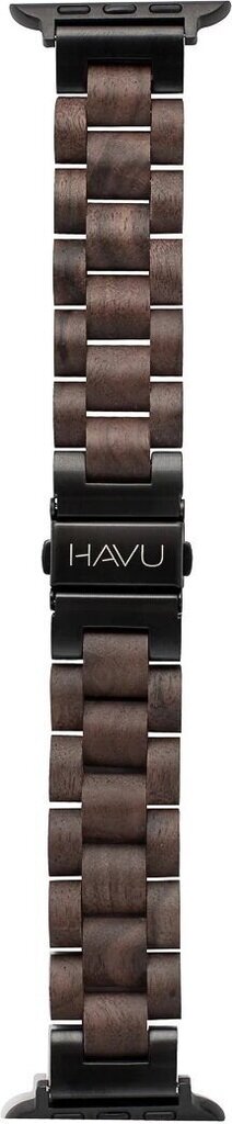 Havu Watch Band Walnut Wood цена и информация | Nutikellade ja nutivõrude tarvikud | kaup24.ee