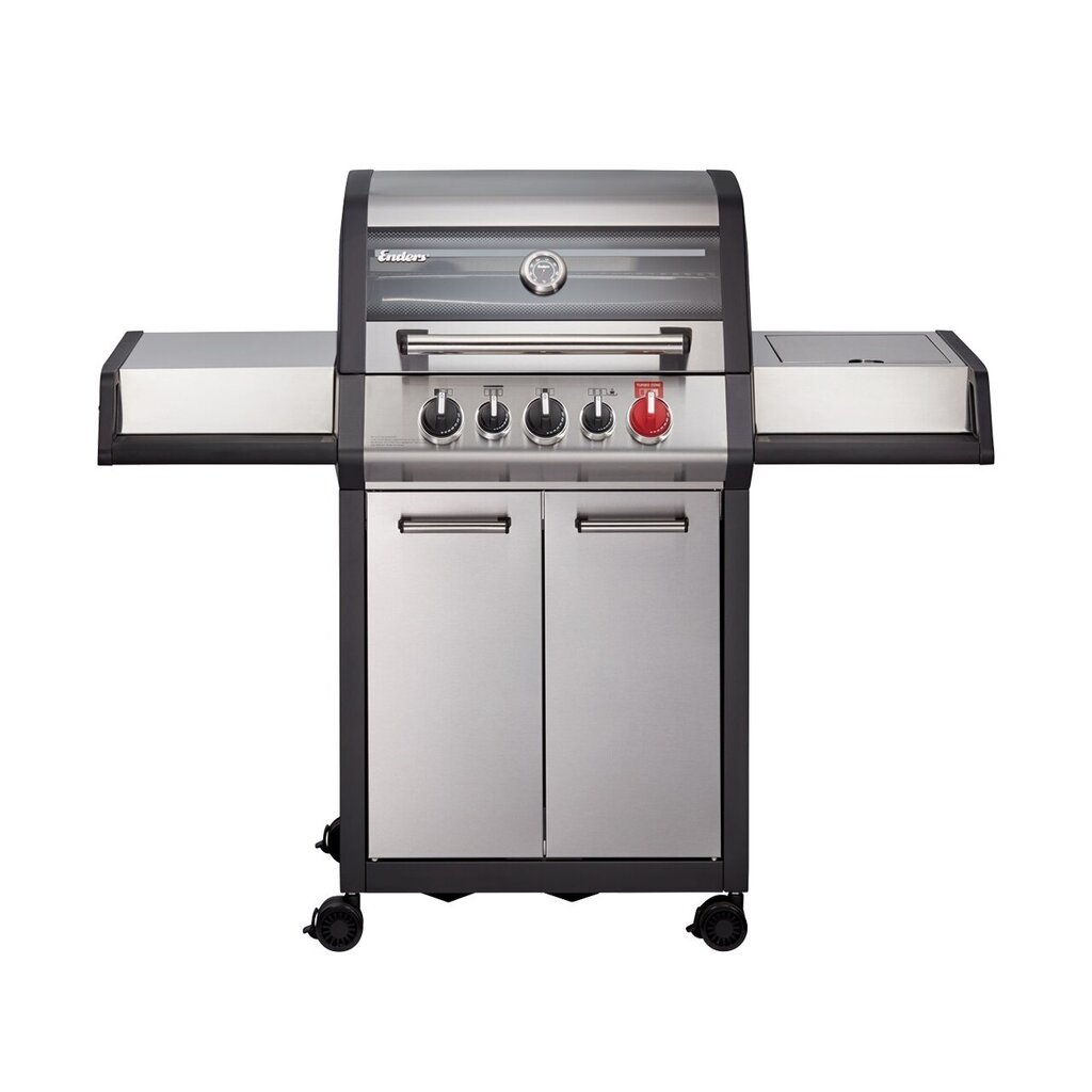 Gaasigrill Enders Monroe Pro 3 Turbo, 143,5x118x58cm, hõbedane hind ja info | Grillid | kaup24.ee