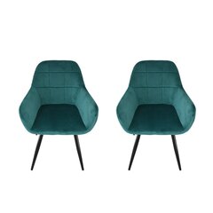 Набор бархатных стульев, 2 шт. цена и информация | Стулья для кухни и столовой | kaup24.ee