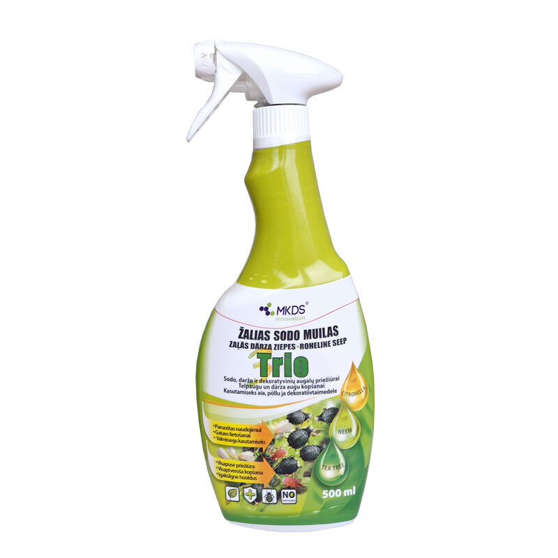 Roheline aiaseep MKDS Trio, pihusti, 500 ml hind ja info | Hooldusvahendid taimedele | kaup24.ee