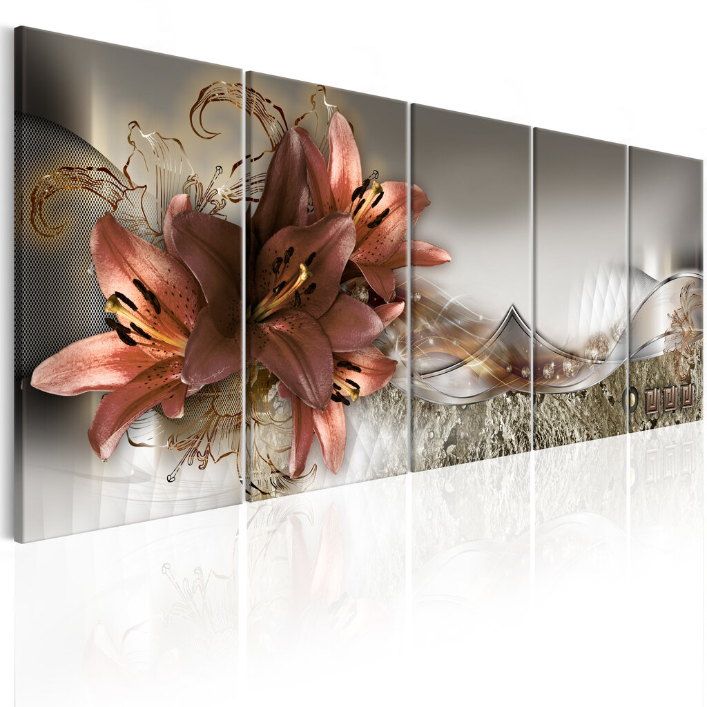 Maal - Lilies and Abstraction hind ja info | Seinapildid | kaup24.ee