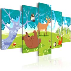 Maal - Friendly Animals (5 Parts) hind ja info | Seinapildid | kaup24.ee