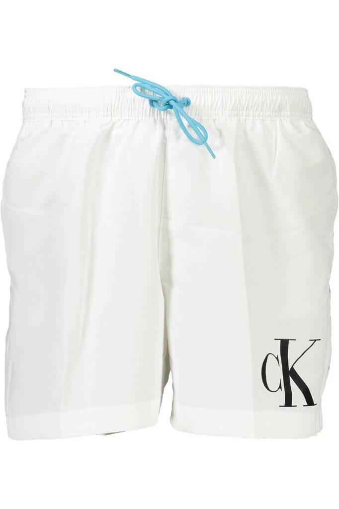 Calvin Klein ujumispüksid meestele KM0KM00890, valge цена и информация | Ujumispüksid, shortsid | kaup24.ee