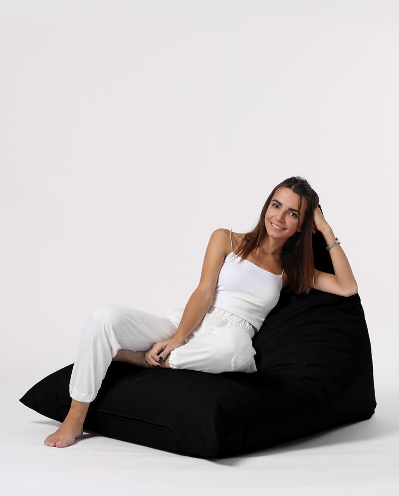 Kott-tool Pyramid Big Bed Pouf, must hind ja info | Kott-toolid, tumbad, järid | kaup24.ee