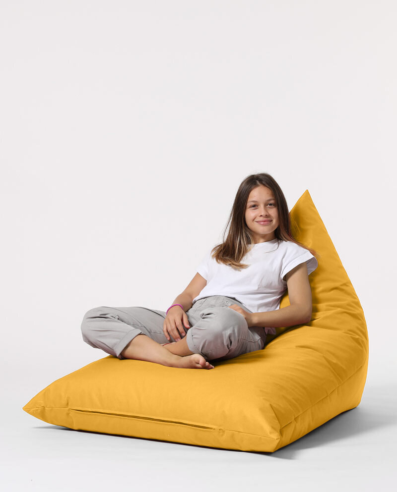 Kott-tool Pyramid Big Bed Pouf, kollane hind ja info | Kott-toolid, tumbad, järid | kaup24.ee