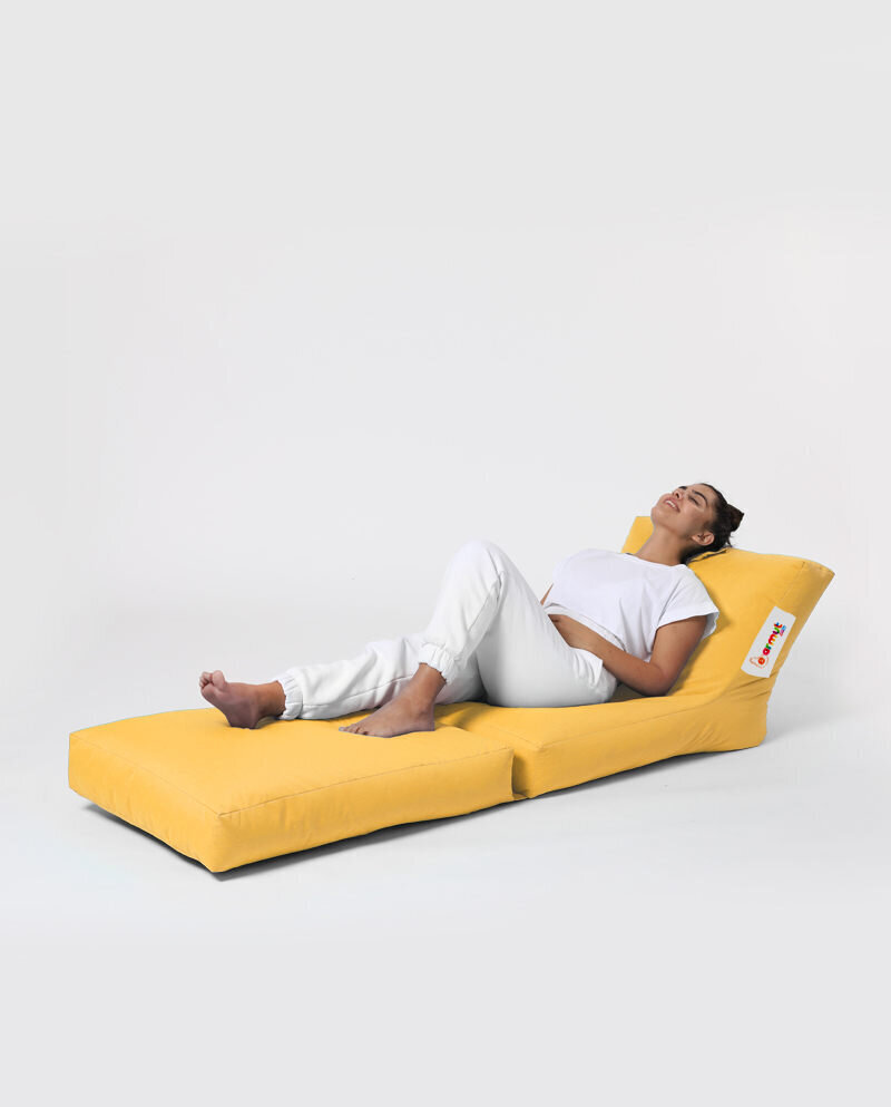 Kott-tool Siesta Sofa Bed Pouf, kollane hind ja info | Kott-toolid, tumbad, järid | kaup24.ee