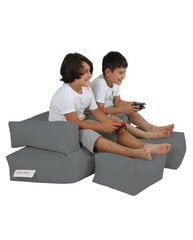 Kott-tool Kids Double Seat Pouf, hall цена и информация | Кресла-мешки и пуфы | kaup24.ee