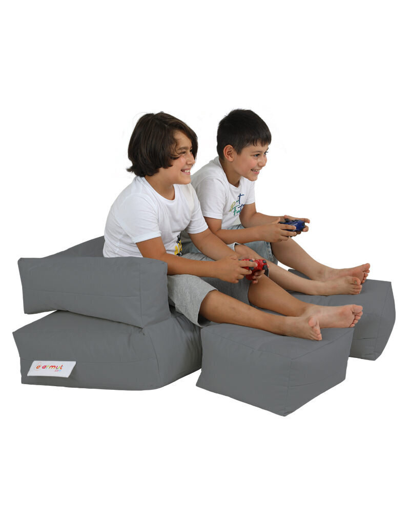 Kott-tool Kids Double Seat Pouf, hall hind ja info | Kott-toolid, tumbad, järid | kaup24.ee