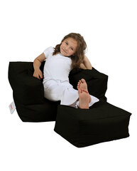 Kott-tool Kids Double Seat Pouf, must цена и информация | Кресла-мешки и пуфы | kaup24.ee