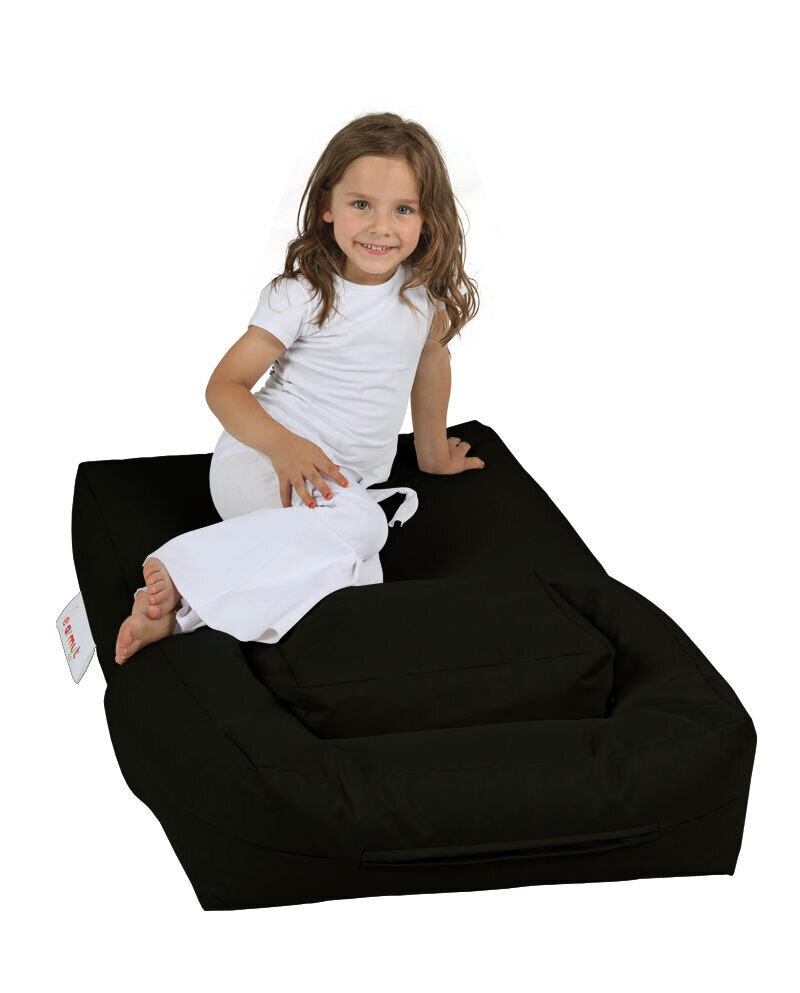 Kott-tool Kids Double Seat Pouf, must hind ja info | Kott-toolid, tumbad, järid | kaup24.ee