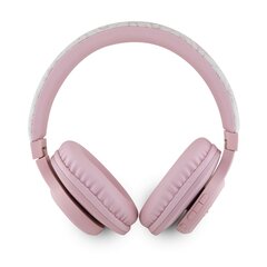 Guess PU Leather 4G Tone on Tone Script Logo BT5.3 Stereo Headphone Pink цена и информация | Наушники | kaup24.ee