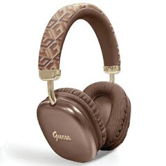 Guess słuchawki nauszne Bluetooth GUBHK1GCTCSW brązowy|brown Gcube Metallic Script Logo цена и информация | Наушники | kaup24.ee