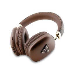 Guess PU Leather 4G Triangle Logo Bluetooth Stereo Headphone Brown цена и информация | Guess Внешние аксессуары для компьютеров | kaup24.ee