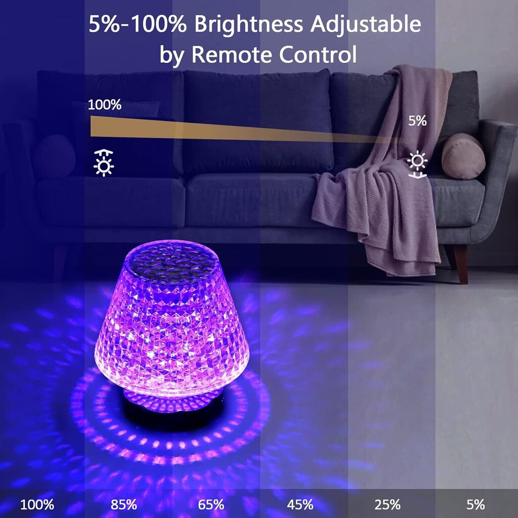 Rouclo LED laualamp, 16 värvi цена и информация | Laualambid | kaup24.ee