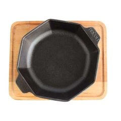 "BRIZOLL" сковорода чугунная порционная восьмиугольная с подставкой 0,8х14х2,5 см "HoReCa" цена и информация | Cковородки | kaup24.ee