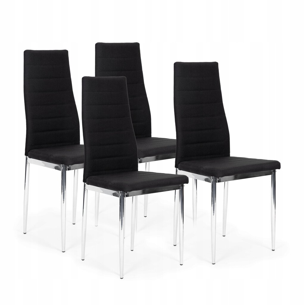 4 tooli komplekt ModernHome, must hind ja info | Söögitoolid, baaritoolid | kaup24.ee
